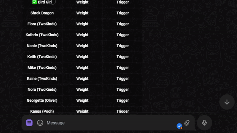 Enable LoRA Word Example